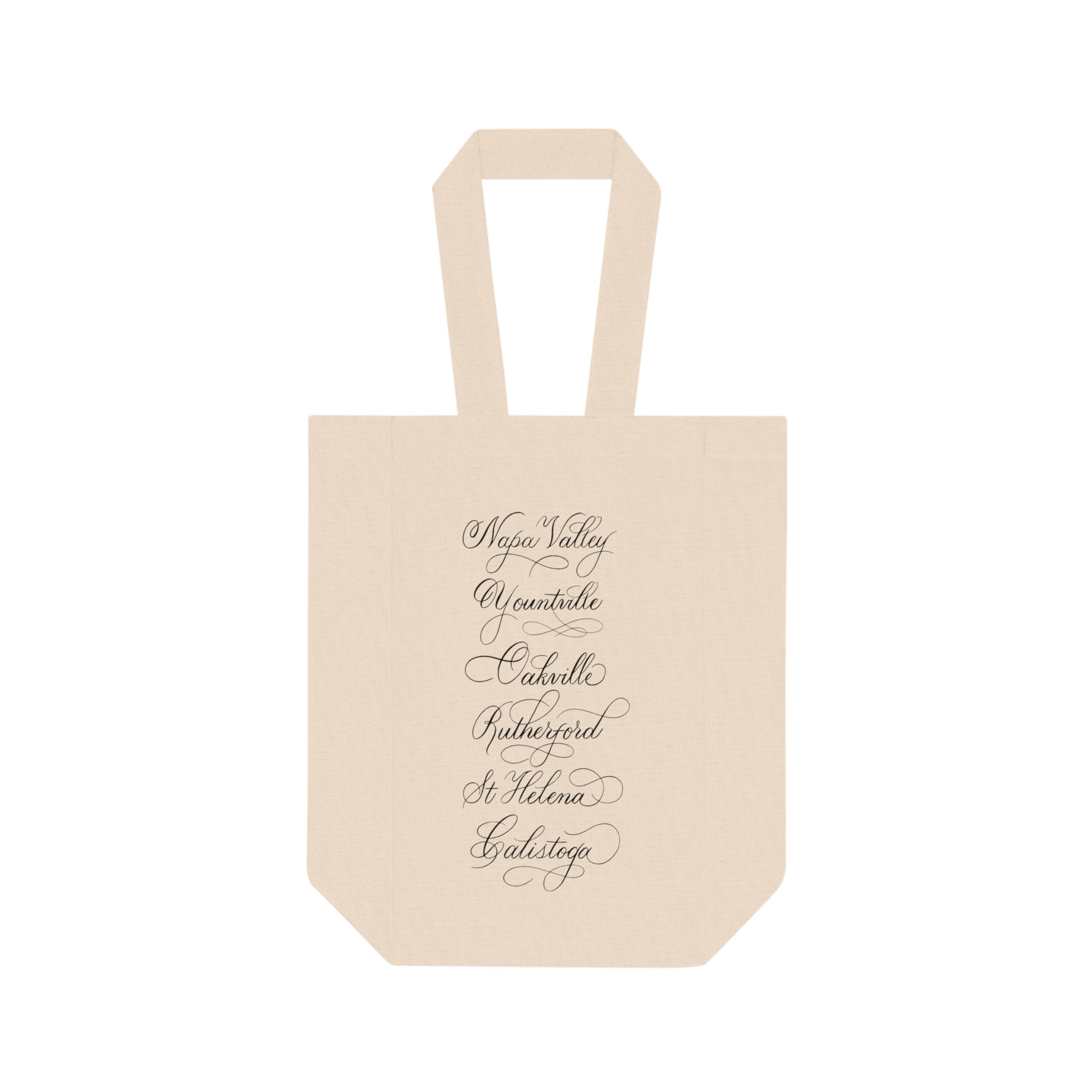 Double Wine Tote Bag, Napa Valley Wine Tote Bag