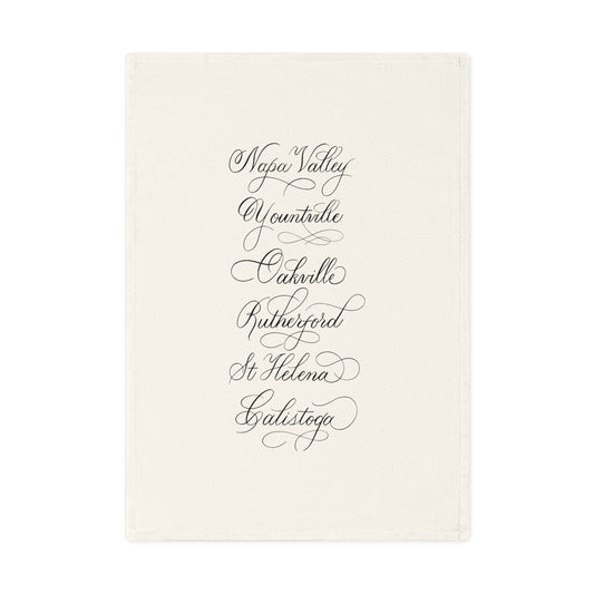 Napa Valley Cities Cotton Tea Towel