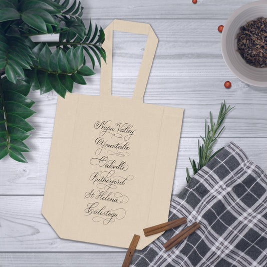 Double Wine Tote Bag, Napa Valley Wine Tote Bag