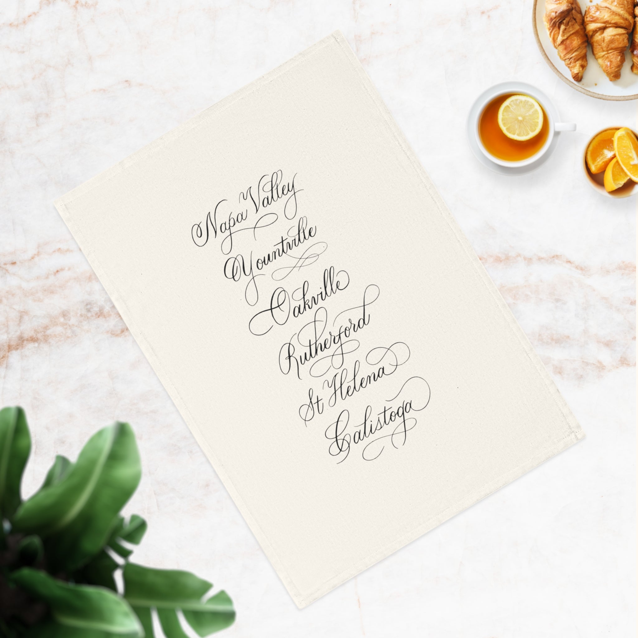 Napa Valley Cities Cotton Tea Towel