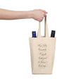 Load image into Gallery viewer, Double Wine Tote Bag, Napa Valley Wine Tote Bag
